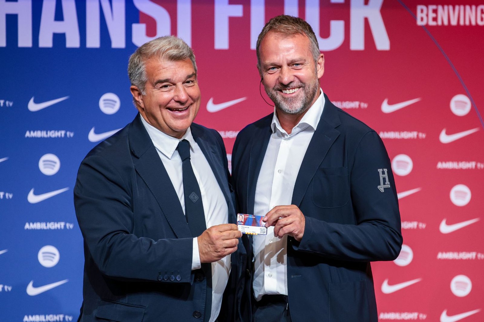 Fc Barcelona Unveil New Head Coach Hansi Flick