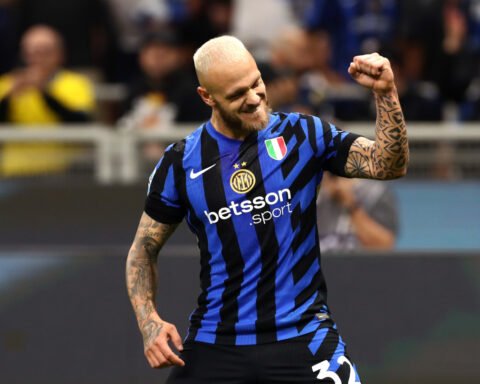 Federico Dimarco Inter Milan Celebrate