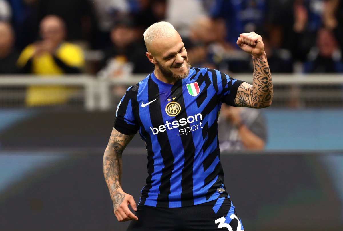 Federico Dimarco Inter Milan Celebrate