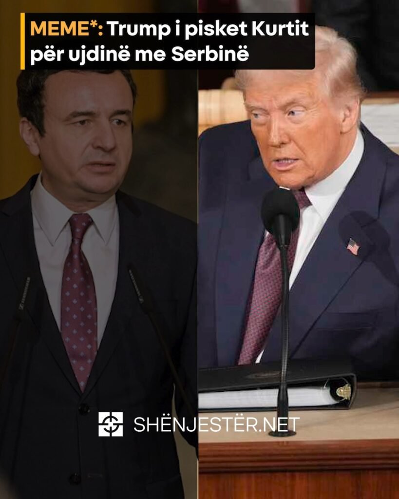 Meme: Trump I Pisket Kurtit Për Ujdinë Me Serbinë